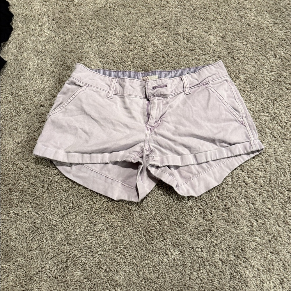 SO Women's Light Purple High Waist Shorts